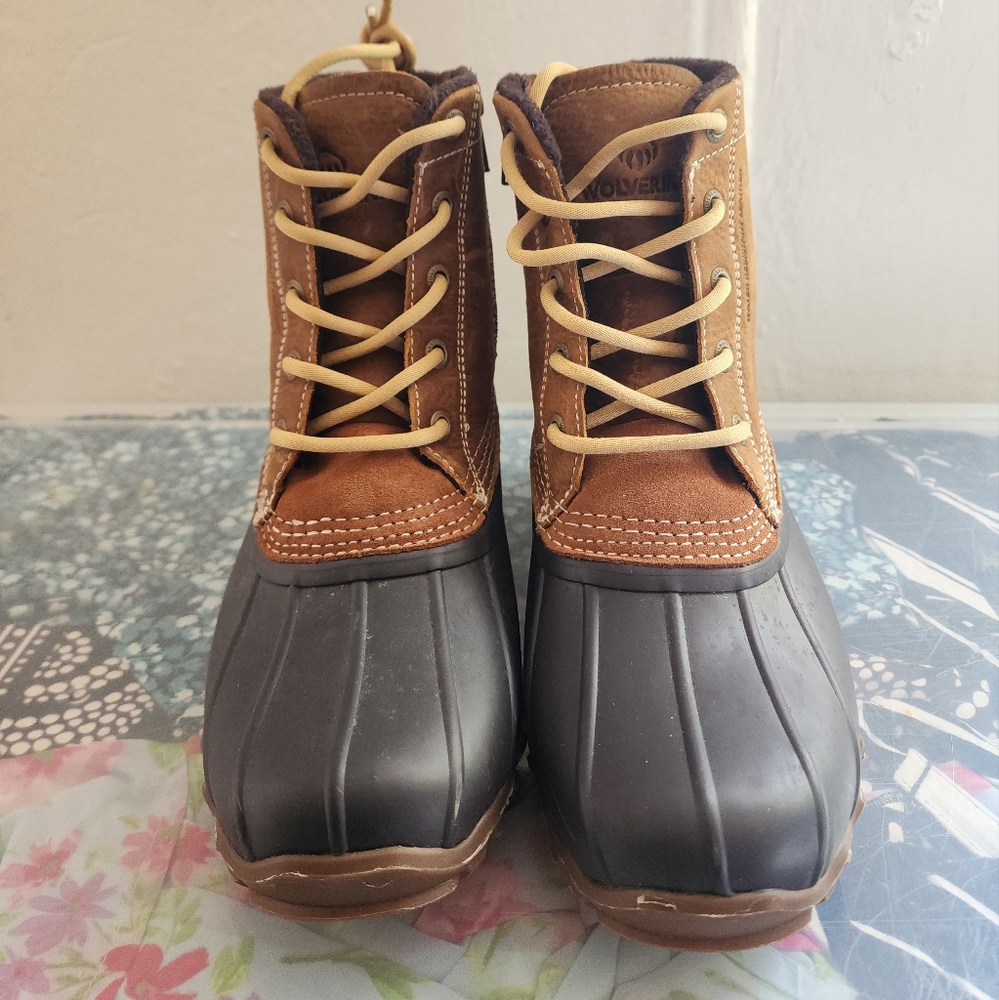 Wolverine women's brown rain boots